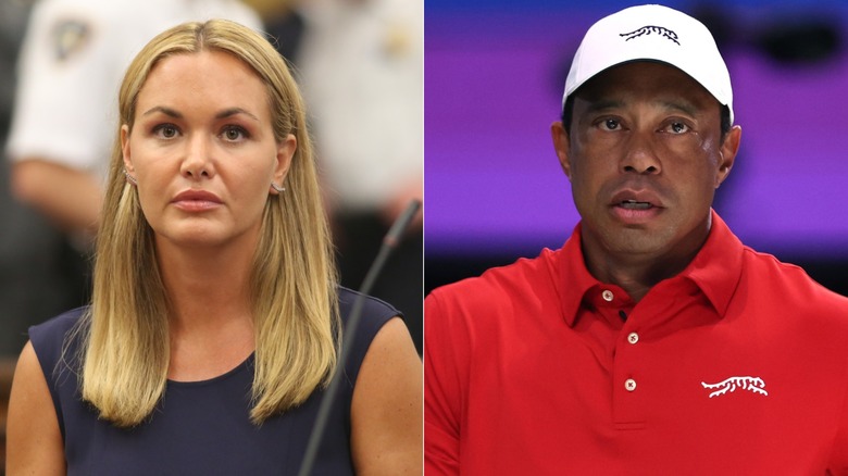 Vanessa Trump and Tiger Woods side by side