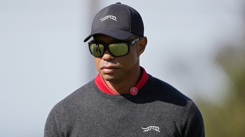 Tiger Woods on the golf course