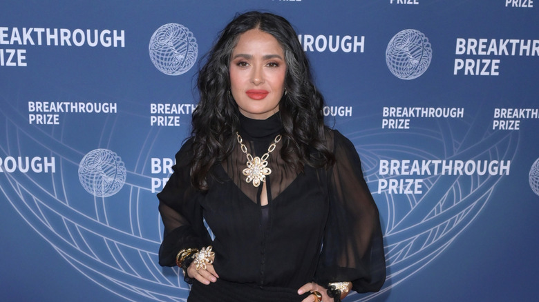 Salma Hayek in march 2025 at the breakthrough prize event