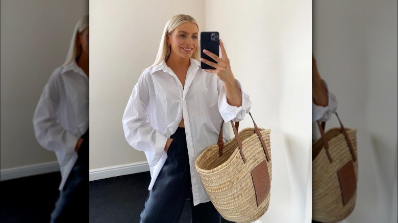 Woman taking a selfie