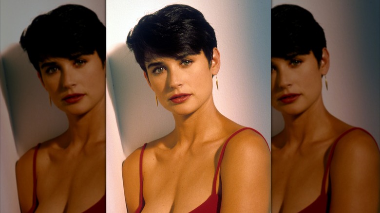 Demi Moore with short hair, circa 1990