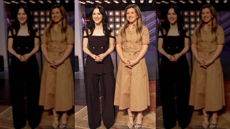 Kelly Clarkson and Rachel Brosnahan