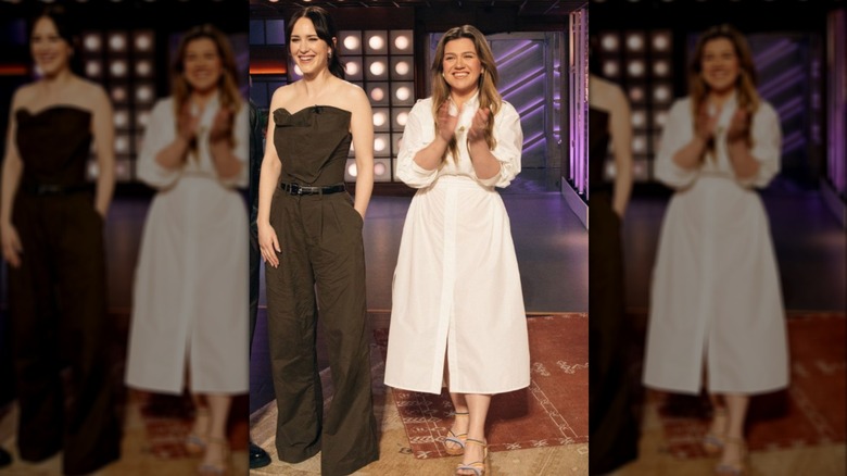 Kelly Clarkson and Rachel Brosnahan