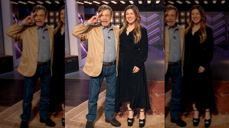 Kelly Clarkson and Mark Hamill on the Kelly Clarkson show