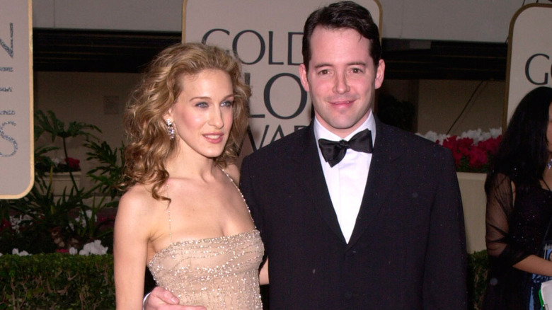 Sarah Jessica Parker and Matthew Broderick at the 2000 golden globes