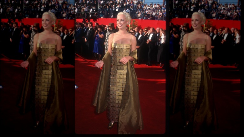 Costume designer Lizzy Gardiner on the 67th Academy Awards red carpet in 1995