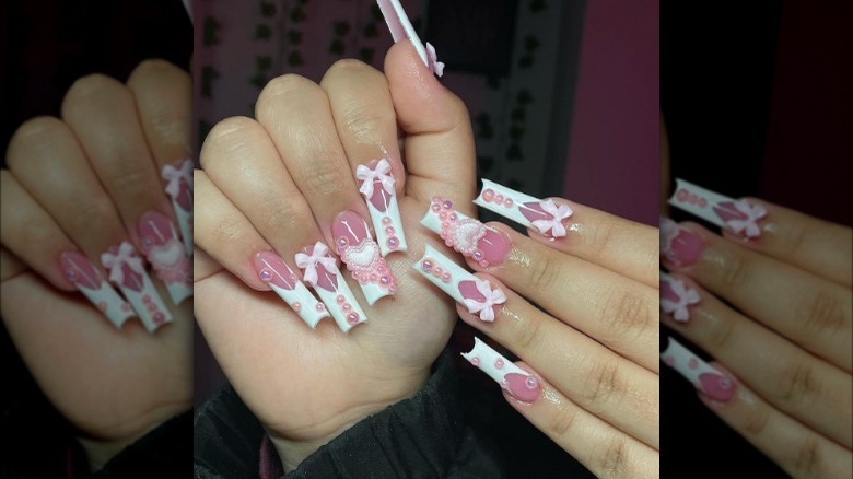 Pearl nail art