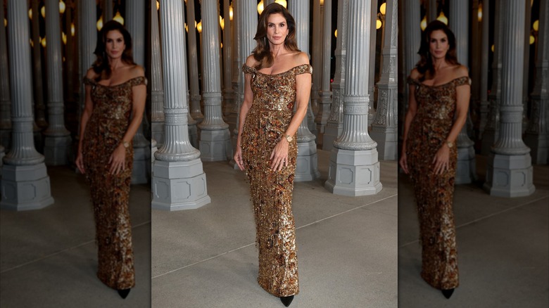 Cindy Crawford wearing Gucci at the 2025 LACMA Art+Film Gala