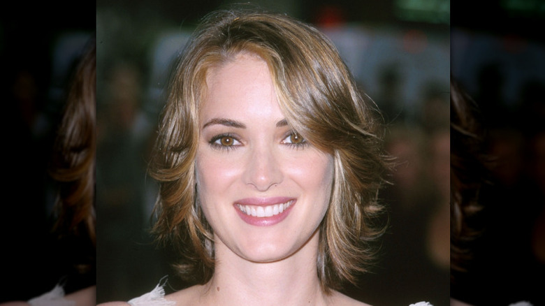 Winona Ryder receives Hollywood Walk of Fame Star in 2000