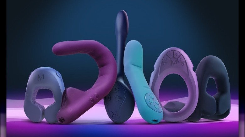 MysteryVibe sex toys lined up 