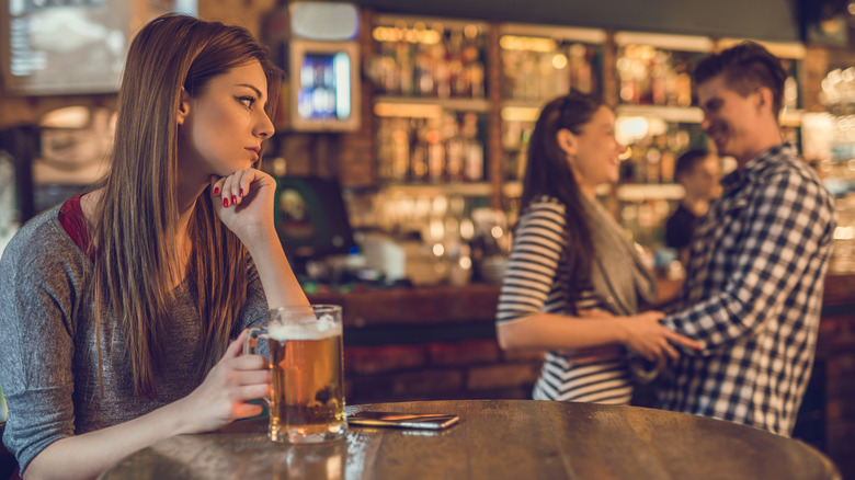 Woman jealous of couple