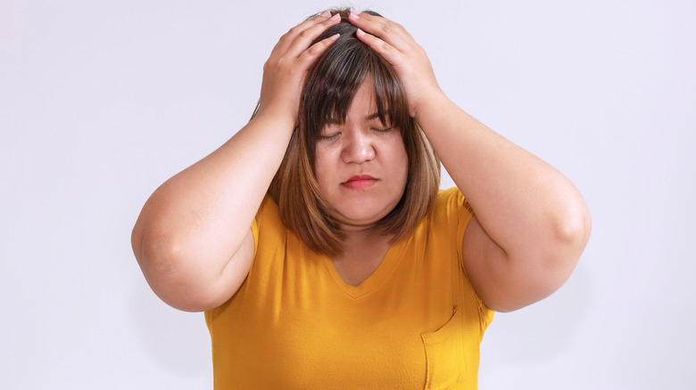 Stressed woman
