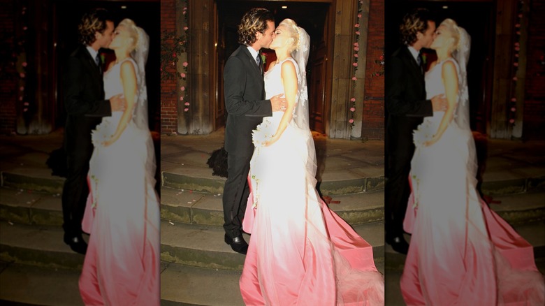 Gwen Stefani and Gavin Rossdale on their wedding day