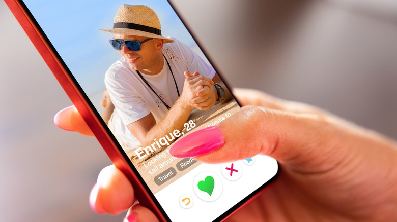 Person on a dating app