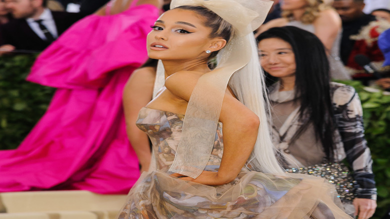 Ariana Grande attends the 2018 Metropolitan Museum of Art Costume Institute Benefit Gala on May 7, 2018 at the Metropolitan Museum of Art