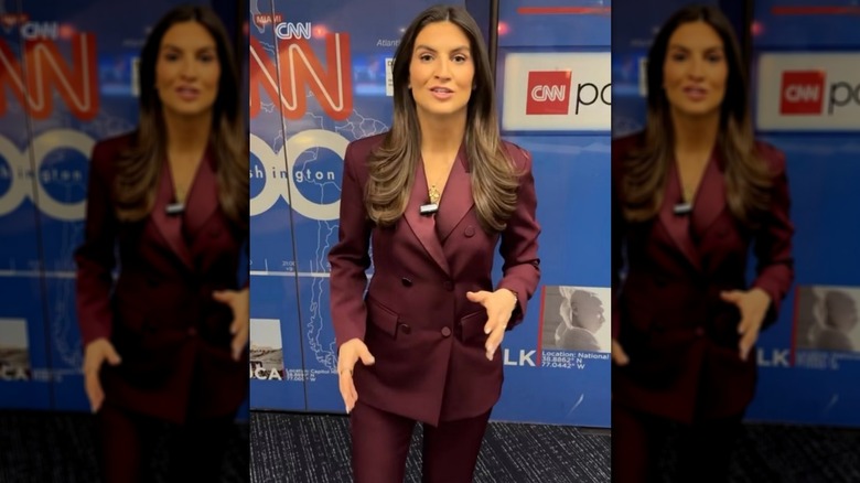 Kaitlan Collins in the CNN offices in April 2024