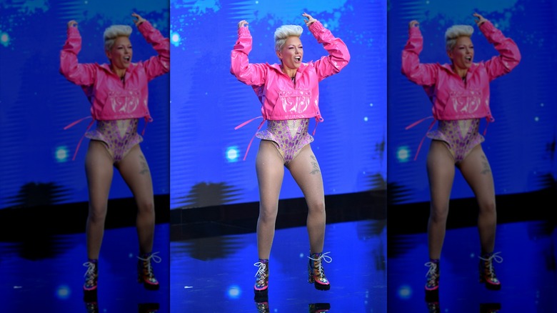 Dylan Dreyer dressed as singer Pink for "Today's" Halloween show in 2023