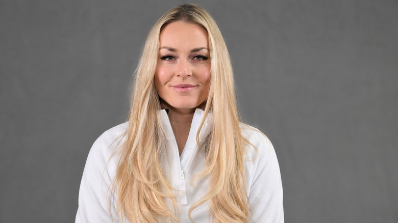 Lindsey Vonn posing ahead of 2026 Winter Olympics in Milan