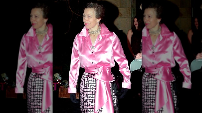 Princess Anne smiling while attending the Save The Children Festival Of Trees Circa 2000s