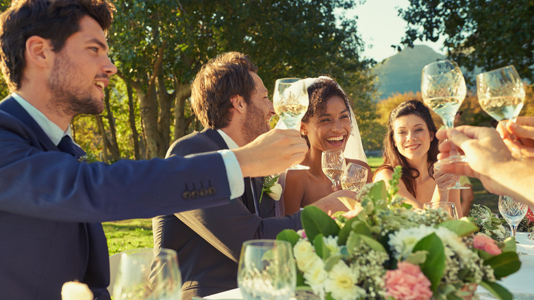 Dining outdoors