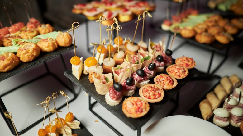 Wedding canapes