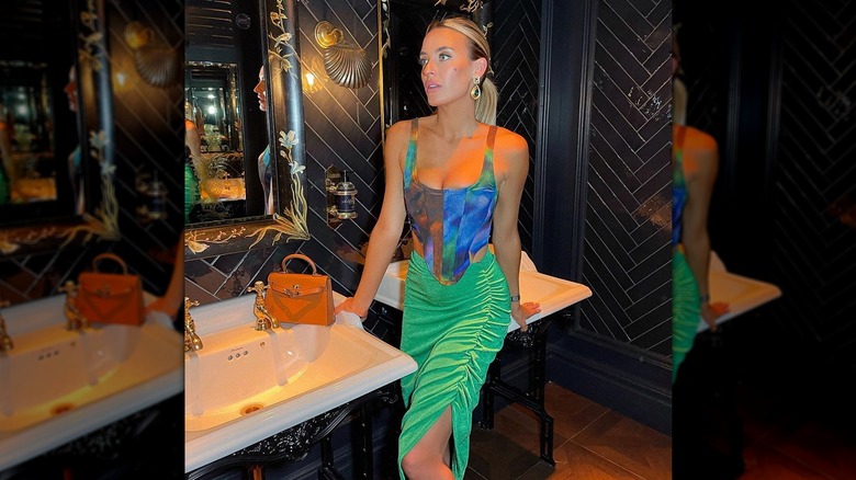Ruched skirt
