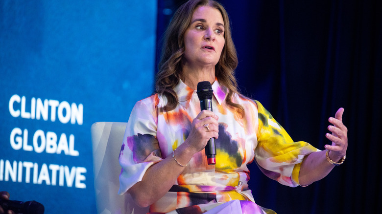 Melinda Gates speaking at an event