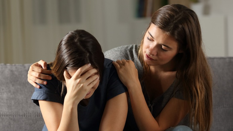 A friend encouraging another friend through a hard time