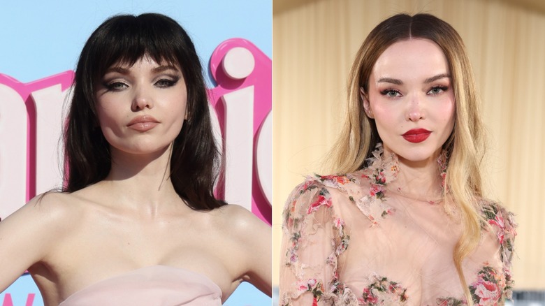 Dove Cameron with light and dark hair