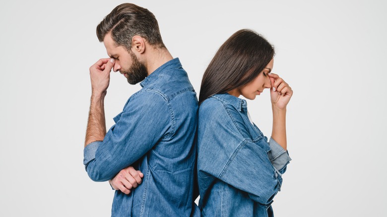 upset couple