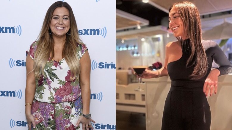 Lauren Manzo in 2017 and 2024