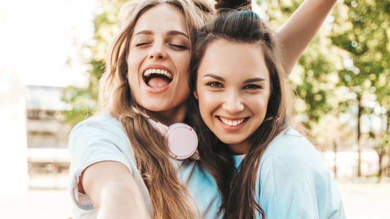Two girl friends