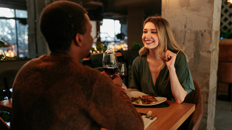 two people on a date