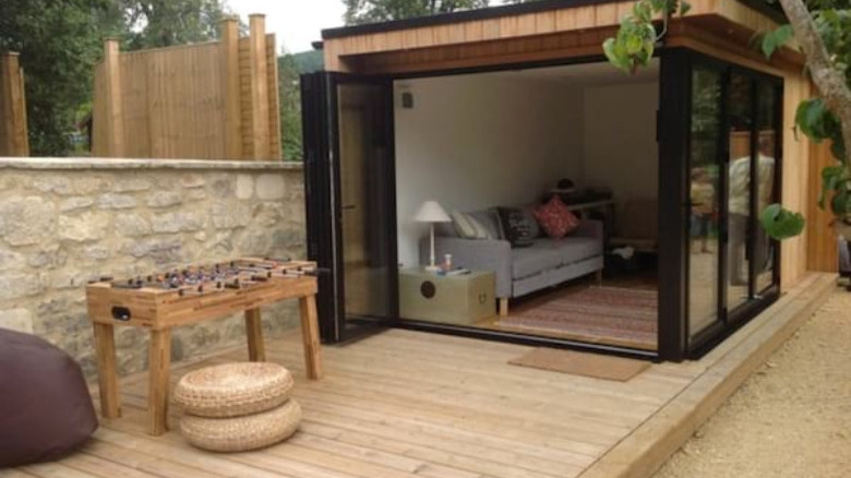 square tiny home