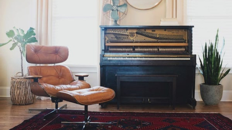 chair and piano