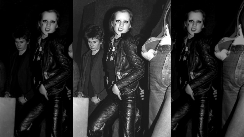 A punk woman in the 1970s