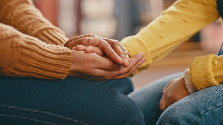 Giving a helping hand to a friend 