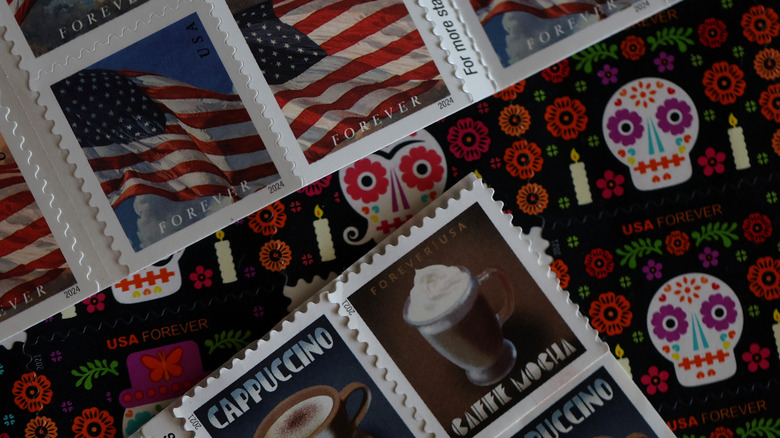 Stack of stamps