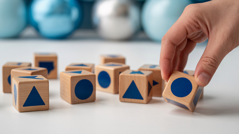 Blocks with shapes on them