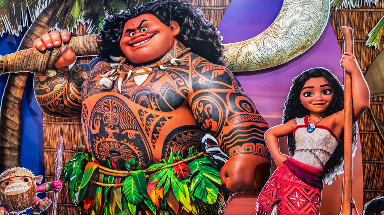 Character cutouts from Moana