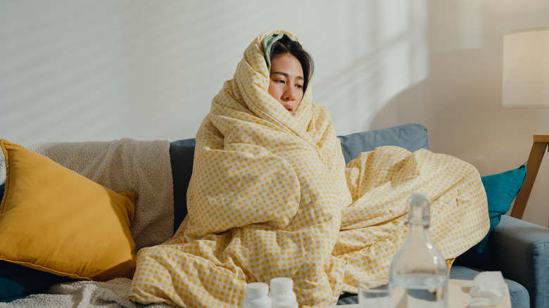 sick woman