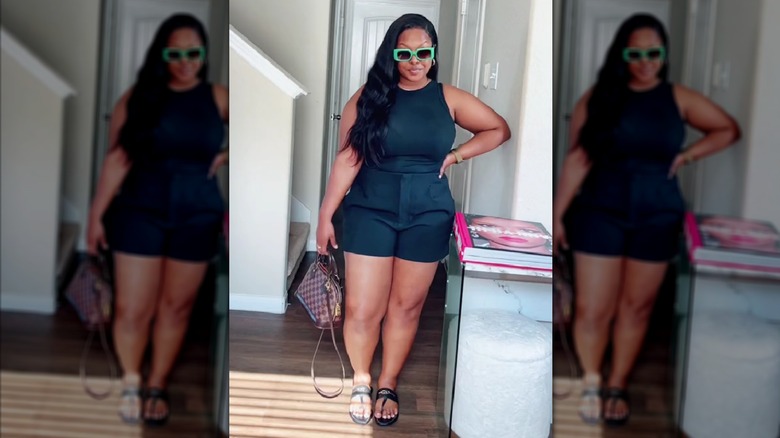 Black matching set