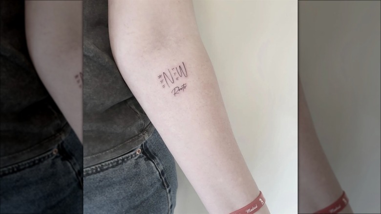 Coordinate tattoo