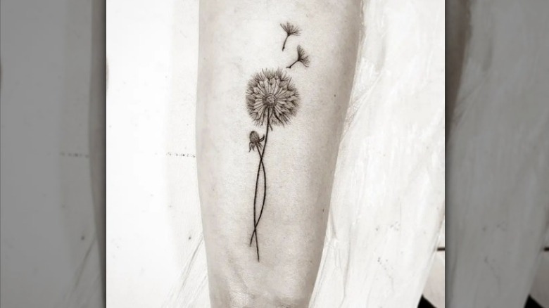 Dandelion wish tattoo
