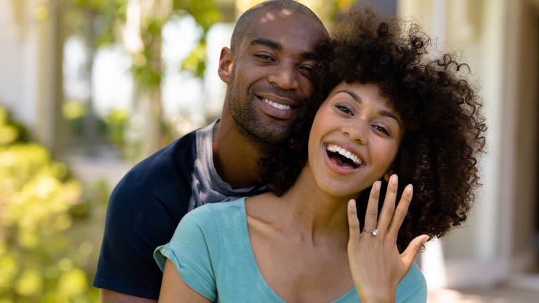 Engaged couple