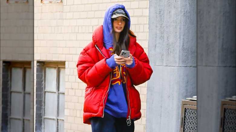 Emily Ratajkowski outside 