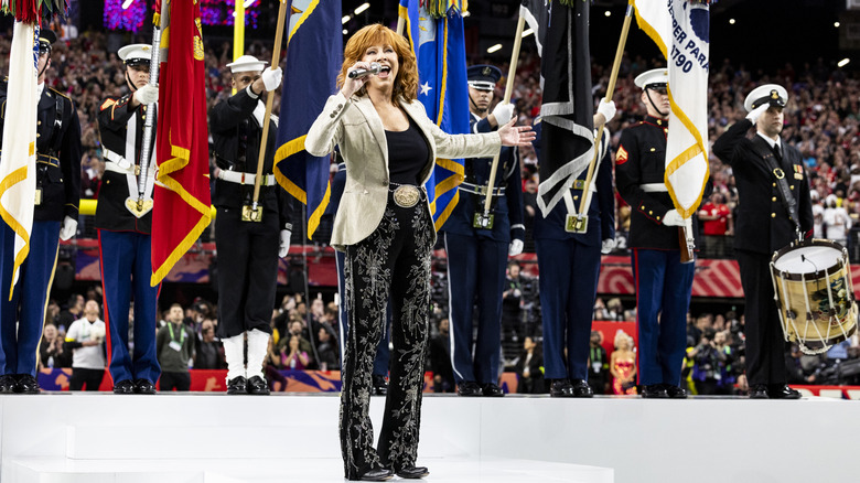 Reba McEntire at SuperBowl LVIII