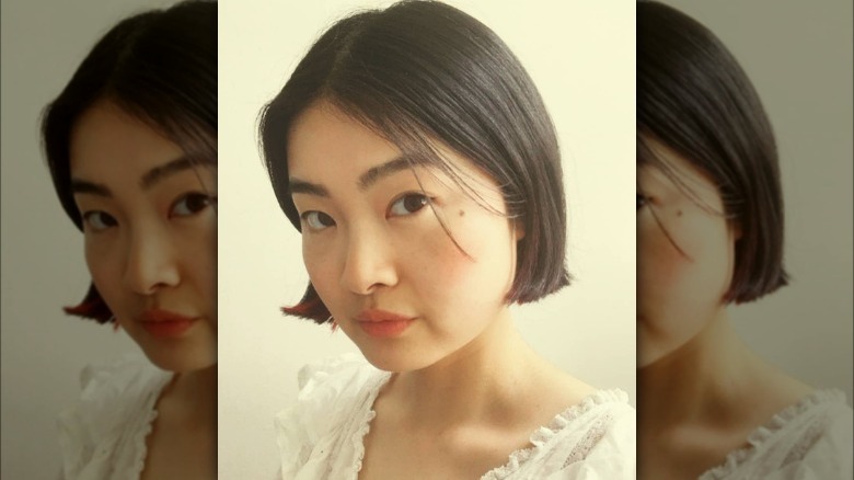 Woman with short bob