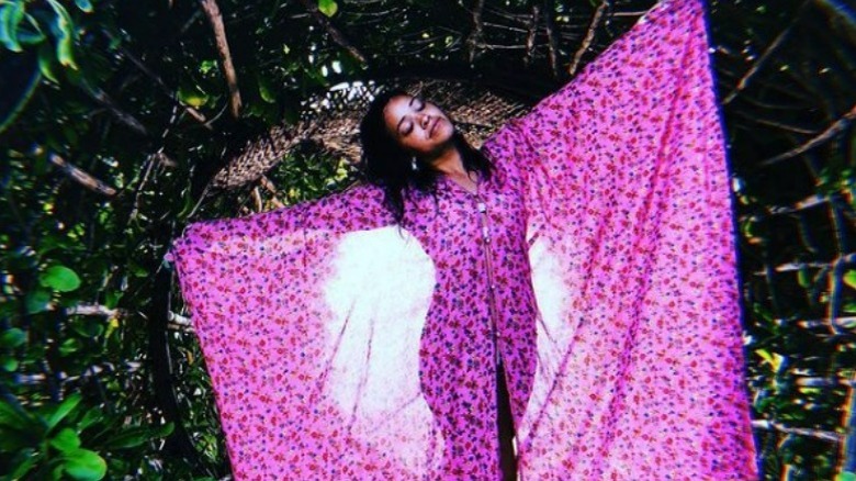 Gina Rodriguez-LoCicero in a pink dress