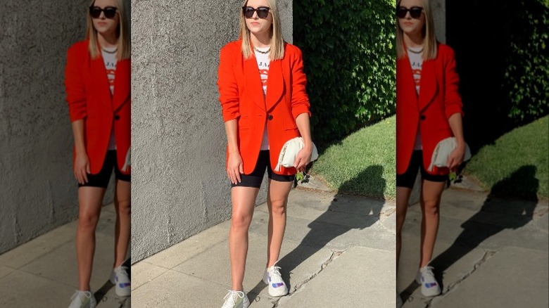 woman in blazer